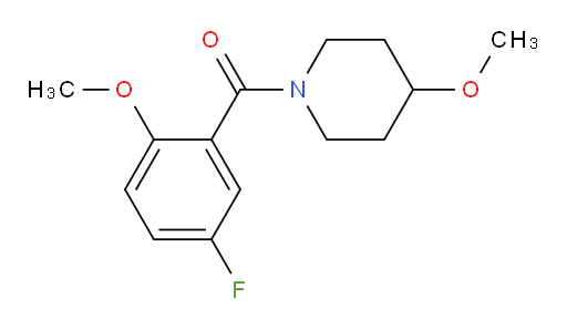 (5-fluoro-2-methoxyphenyl)(4-methoxypiperidin-1-yl)methanone
