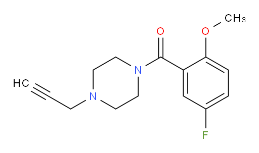 (5-fluoro-2-methoxyphenyl)(4-(prop-2-yn-1-yl)piperazin-1-yl)methanone