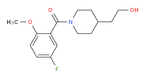 (5-fluoro-2-methoxyphenyl)(4-(2-hydroxyethyl)piperidin-1-yl)methanone