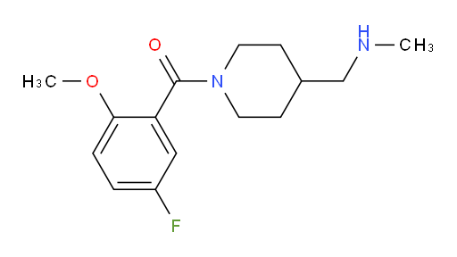 (5-fluoro-2-methoxyphenyl)(4-((methylamino)methyl)piperidin-1-yl)methanone