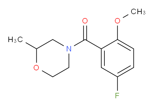 (5-fluoro-2-methoxyphenyl)(2-methylmorpholino)methanone