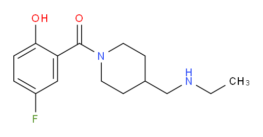 (4-((ethylamino)methyl)piperidin-1-yl)(5-fluoro-2-hydroxyphenyl)methanone