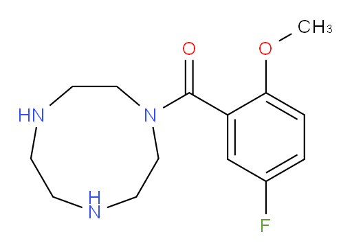 (5-fluoro-2-methoxyphenyl)(1,4,7-triazonan-1-yl)methanone