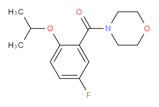(5-fluoro-2-isopropoxyphenyl)(morpholino)methanone