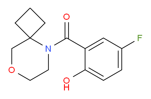 (5-fluoro-2-hydroxyphenyl)(8-oxa-5-azaspiro[3.5]nonan-5-yl)methanone
