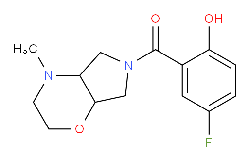 (5-fluoro-2-hydroxyphenyl)(4-methylhexahydropyrrolo[3,4-b][1,4]oxazin-6(2H)-yl)methanone