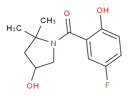 (5-fluoro-2-hydroxyphenyl)(4-hydroxy-2,2-dimethylpyrrolidin-1-yl)methanone