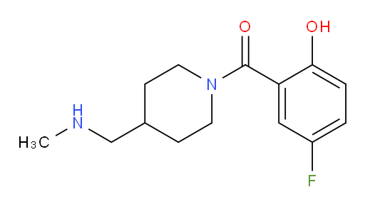 (5-fluoro-2-hydroxyphenyl)(4-((methylamino)methyl)piperidin-1-yl)methanone