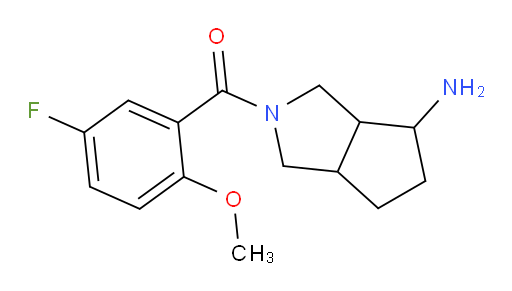 (4-aminohexahydrocyclopenta[c]pyrrol-2(1H)-yl)(5-fluoro-2-methoxyphenyl)methanone