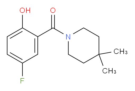 (4,4-dimethylpiperidin-1-yl)(5-fluoro-2-hydroxyphenyl)methanone
