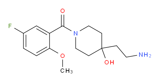 (4-(2-aminoethyl)-4-hydroxypiperidin-1-yl)(5-fluoro-2-methoxyphenyl)methanone