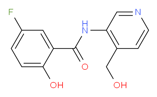 5-fluoro-2-hydroxy-N-(4-(hydroxymethyl)pyridin-3-yl)benzamide