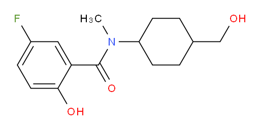 5-fluoro-2-hydroxy-N-(4-(hydroxymethyl)cyclohexyl)-N-methylbenzamide