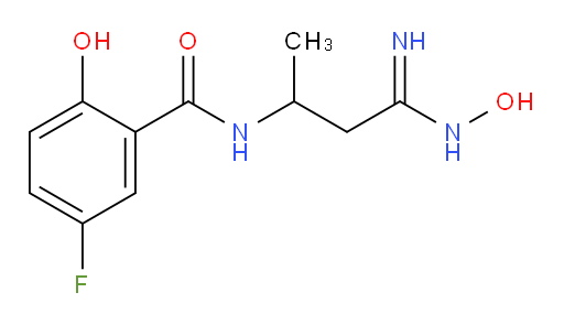 5-fluoro-2-hydroxy-N-(4-(hydroxyamino)-4-iminobutan-2-yl)benzamide