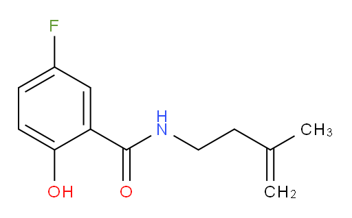 5-fluoro-2-hydroxy-N-(3-methylbut-3-en-1-yl)benzamide