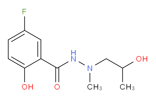 5-fluoro-2-hydroxy-N'-(2-hydroxypropyl)-N'-methylbenzohydrazide