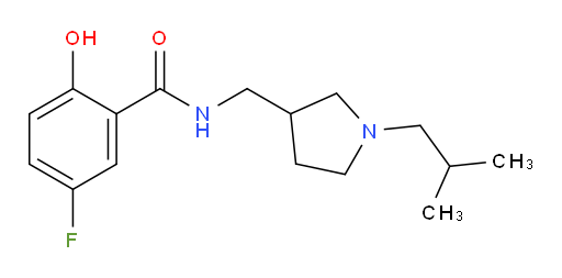 5-fluoro-2-hydroxy-N-((1-isobutylpyrrolidin-3-yl)methyl)benzamide