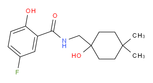 5-fluoro-2-hydroxy-N-((1-hydroxy-4,4-dimethylcyclohexyl)methyl)benzamide