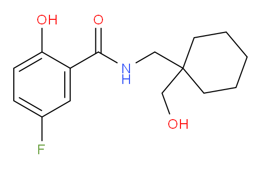 5-fluoro-2-hydroxy-N-((1-(hydroxymethyl)cyclohexyl)methyl)benzamide