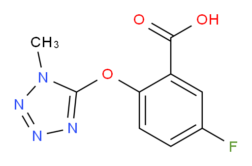 5-fluoro-2-((1-methyl-1H-tetrazol-5-yl)oxy)benzoic acid