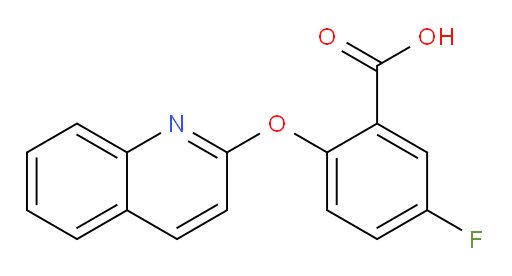 5-fluoro-2-(quinolin-2-yloxy)benzoic acid