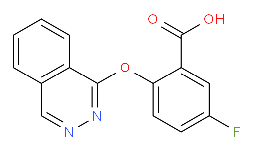 5-fluoro-2-(phthalazin-1-yloxy)benzoic acid
