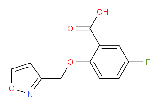 5-fluoro-2-(isoxazol-3-ylmethoxy)benzoic acid