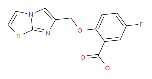 5-fluoro-2-(imidazo[2,1-b]thiazol-6-ylmethoxy)benzoic acid