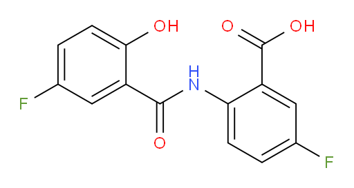 5-fluoro-2-(5-fluoro-2-hydroxybenzamido)benzoic acid