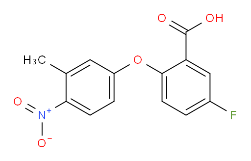 5-fluoro-2-(3-methyl-4-nitrophenoxy)benzoic acid