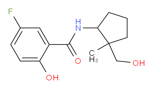 5-fluoro-2-hydroxy-N-(2-(hydroxymethyl)-2-methylcyclopentyl)benzamide