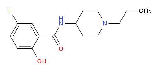5-fluoro-2-hydroxy-N-(1-propylpiperidin-4-yl)benzamide