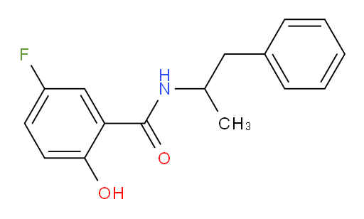 5-fluoro-2-hydroxy-N-(1-phenylpropan-2-yl)benzamide