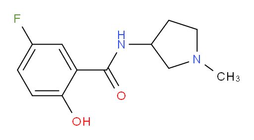 5-fluoro-2-hydroxy-N-(1-methylpyrrolidin-3-yl)benzamide