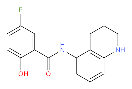5-fluoro-2-hydroxy-N-(1,2,3,4-tetrahydroquinolin-5-yl)benzamide