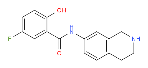 5-fluoro-2-hydroxy-N-(1,2,3,4-tetrahydroisoquinolin-7-yl)benzamide