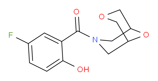 3,9-dioxa-7-azabicyclo[3.3.1]nonan-7-yl(5-fluoro-2-hydroxyphenyl)methanone
