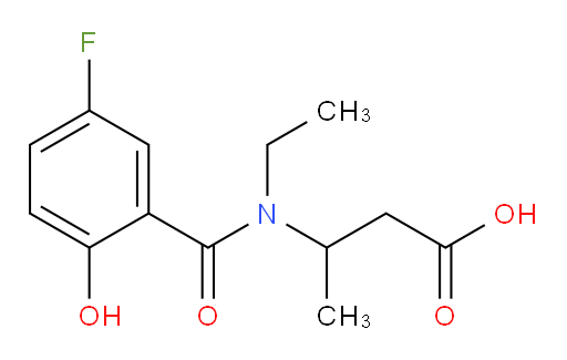 3-(N-ethyl-5-fluoro-2-hydroxybenzamido)butanoic acid