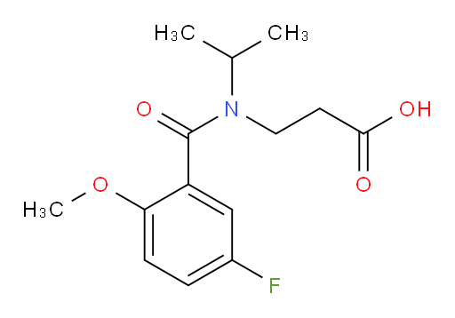 3-(5-fluoro-N-isopropyl-2-methoxybenzamido)propanoic acid