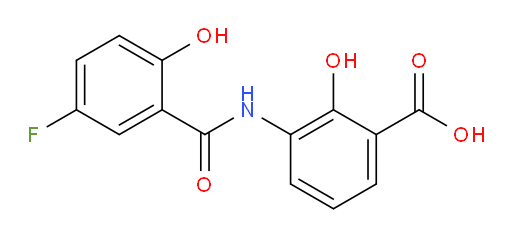 3-(5-fluoro-2-hydroxybenzamido)-2-hydroxybenzoic acid