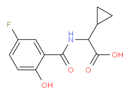 2-cyclopropyl-2-(5-fluoro-2-hydroxybenzamido)acetic acid