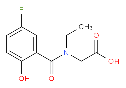 2-(N-ethyl-5-fluoro-2-hydroxybenzamido)acetic acid