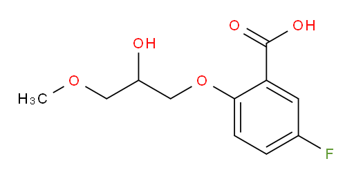 5-fluoro-2-(2-hydroxy-3-methoxypropoxy)benzoic acid