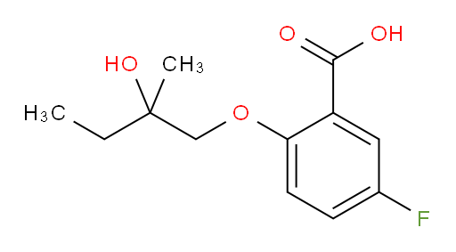 5-fluoro-2-(2-hydroxy-2-methylbutoxy)benzoic acid