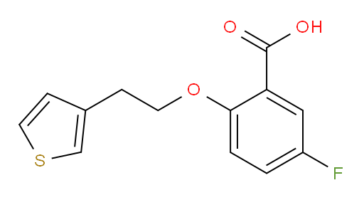 5-fluoro-2-(2-(thiophen-3-yl)ethoxy)benzoic acid
