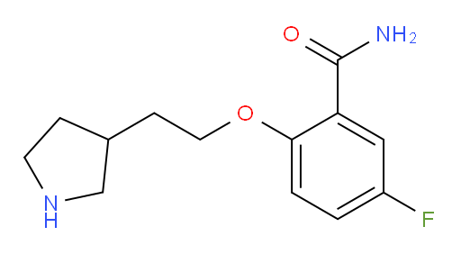 5-fluoro-2-(2-(pyrrolidin-3-yl)ethoxy)benzamide