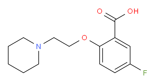 5-fluoro-2-(2-(piperidin-1-yl)ethoxy)benzoic acid