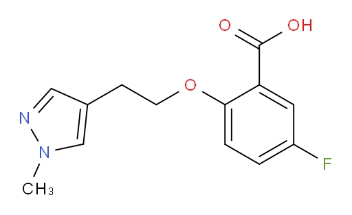 5-fluoro-2-(2-(1-methyl-1H-pyrazol-4-yl)ethoxy)benzoic acid