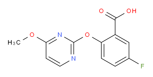 5-fluoro-2-((4-methoxypyrimidin-2-yl)oxy)benzoic acid