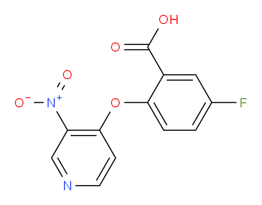 5-fluoro-2-((3-nitropyridin-4-yl)oxy)benzoic acid